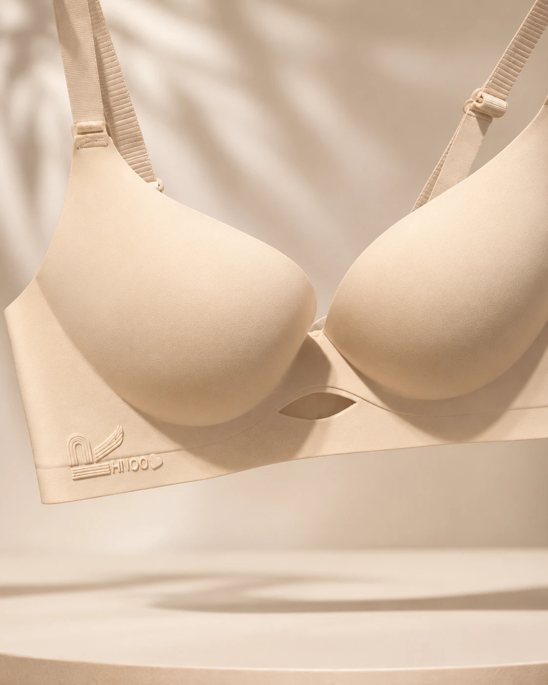 Nude Seamless Push-Up Bra for Women | Wireless Comfort Everyday Bra
