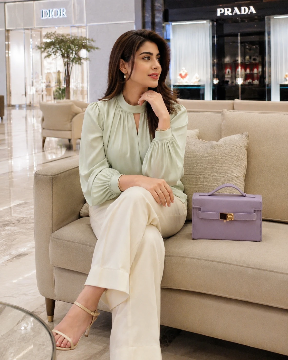 Elegant Women Handbags Collection – Black, Lavender & Brown