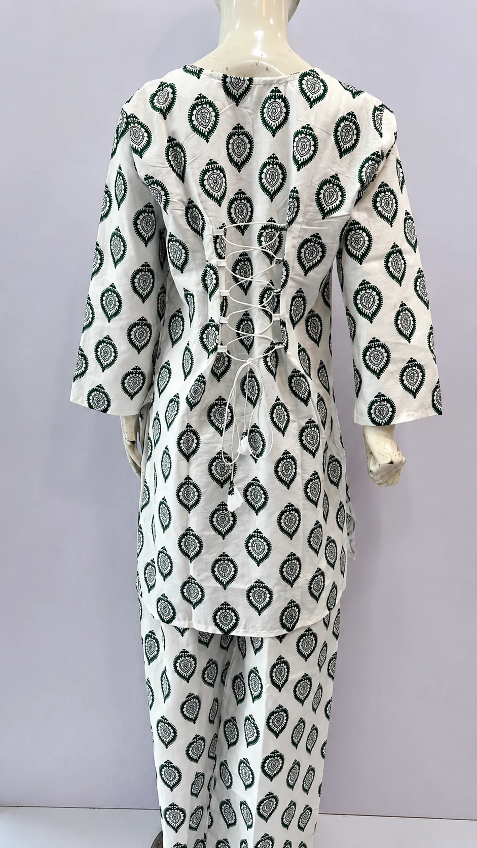 White Printed 2 Piece Lawn Suit for Women – Elegant Casual Summer Outfit | Khulda Fashion